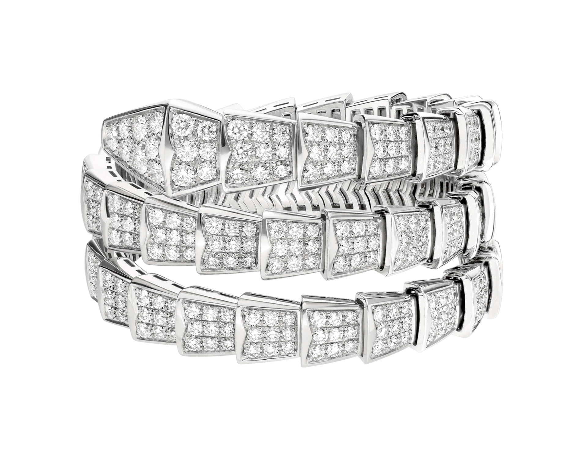 Carave Paris Pavé Diamond Triple Wrap Bracelet