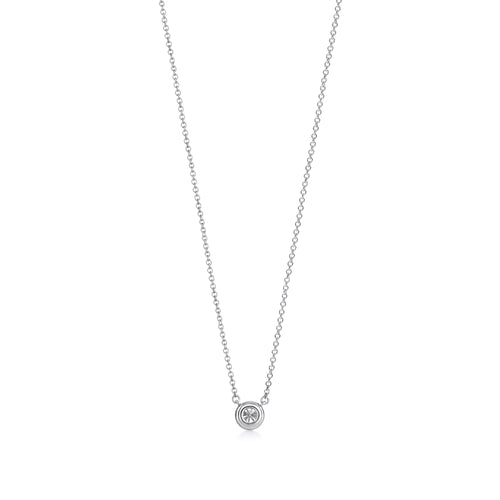 Carave Paris Classic Solitaire Diamond Station Necklace