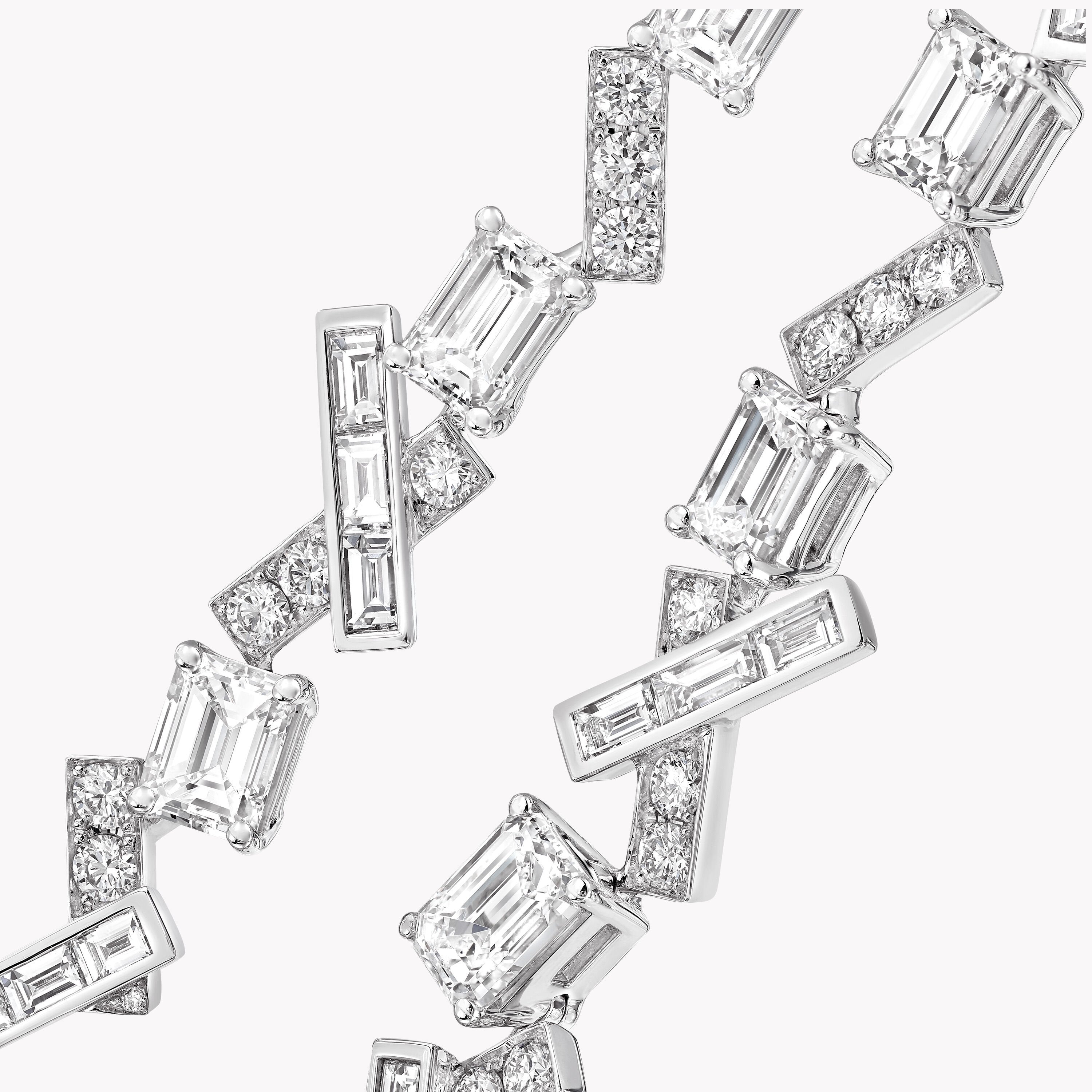 Carave Paris Geometric Emerald Cut Diamond Necklace