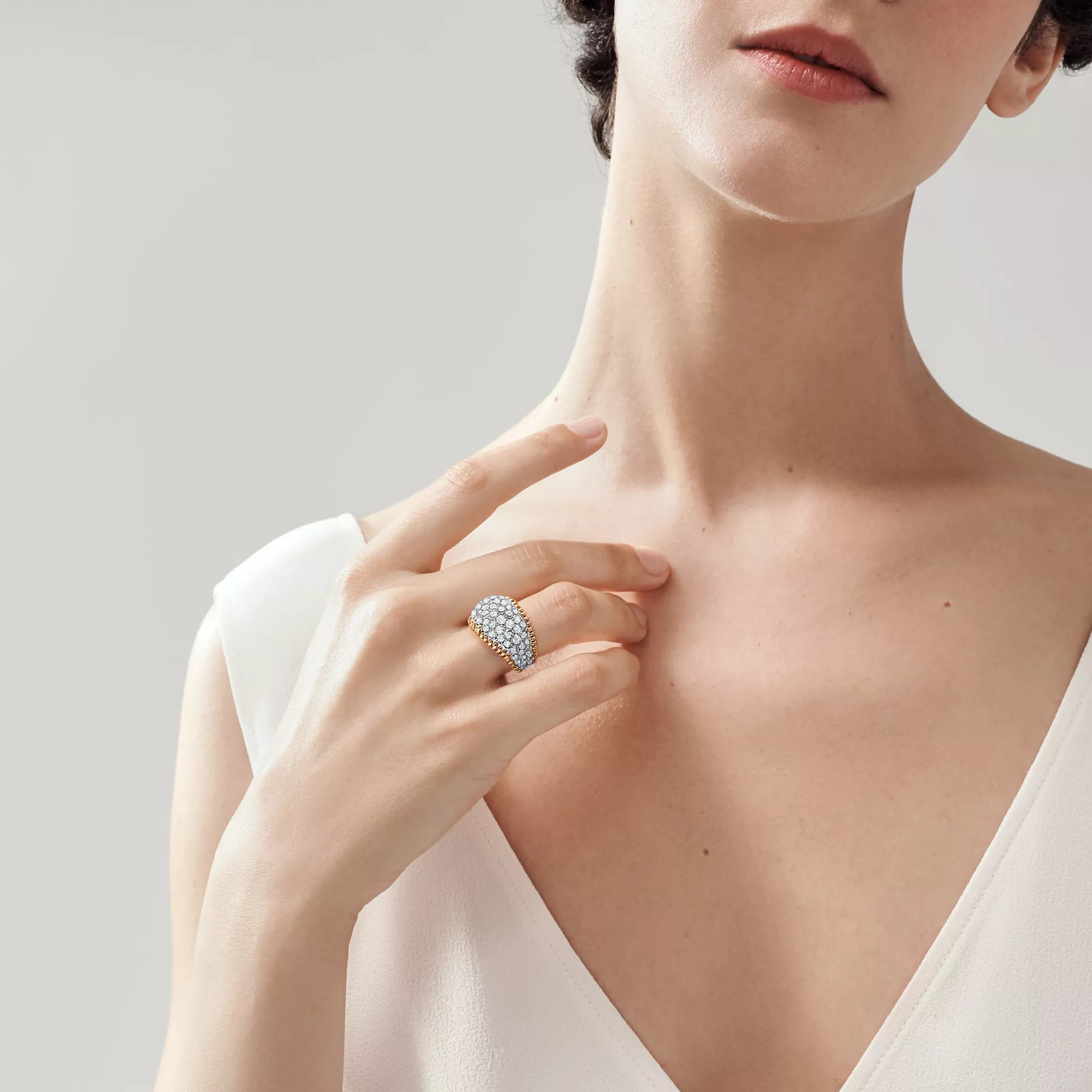 Carave Paris Barbed Diamond Link Ring