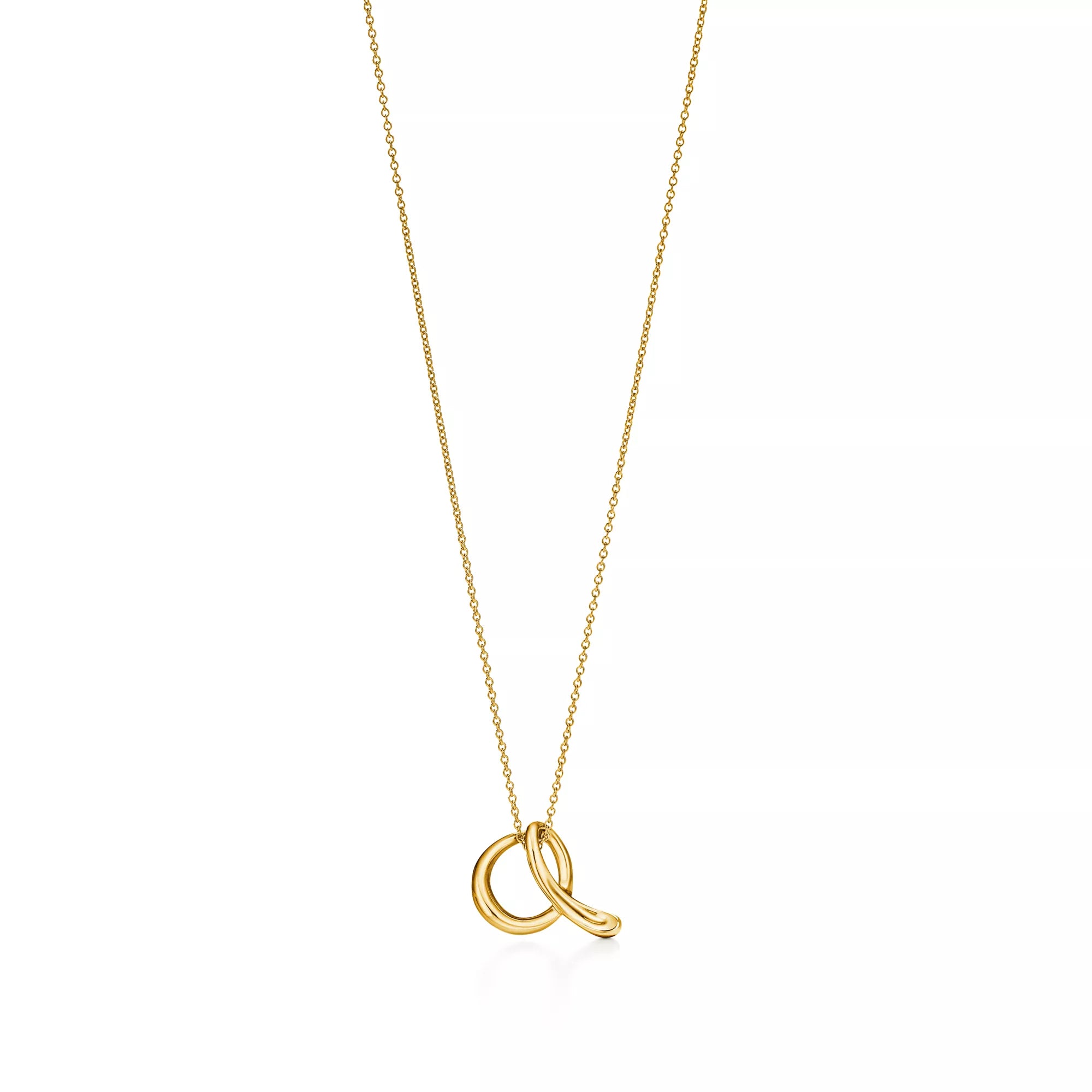 Carave Paris Abstract Loop Pendant Necklace in Gold