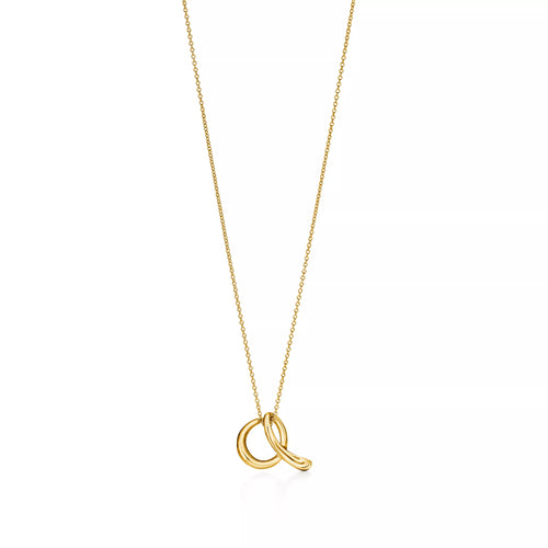 Carave Paris Abstract Loop Pendant Necklace in Gold