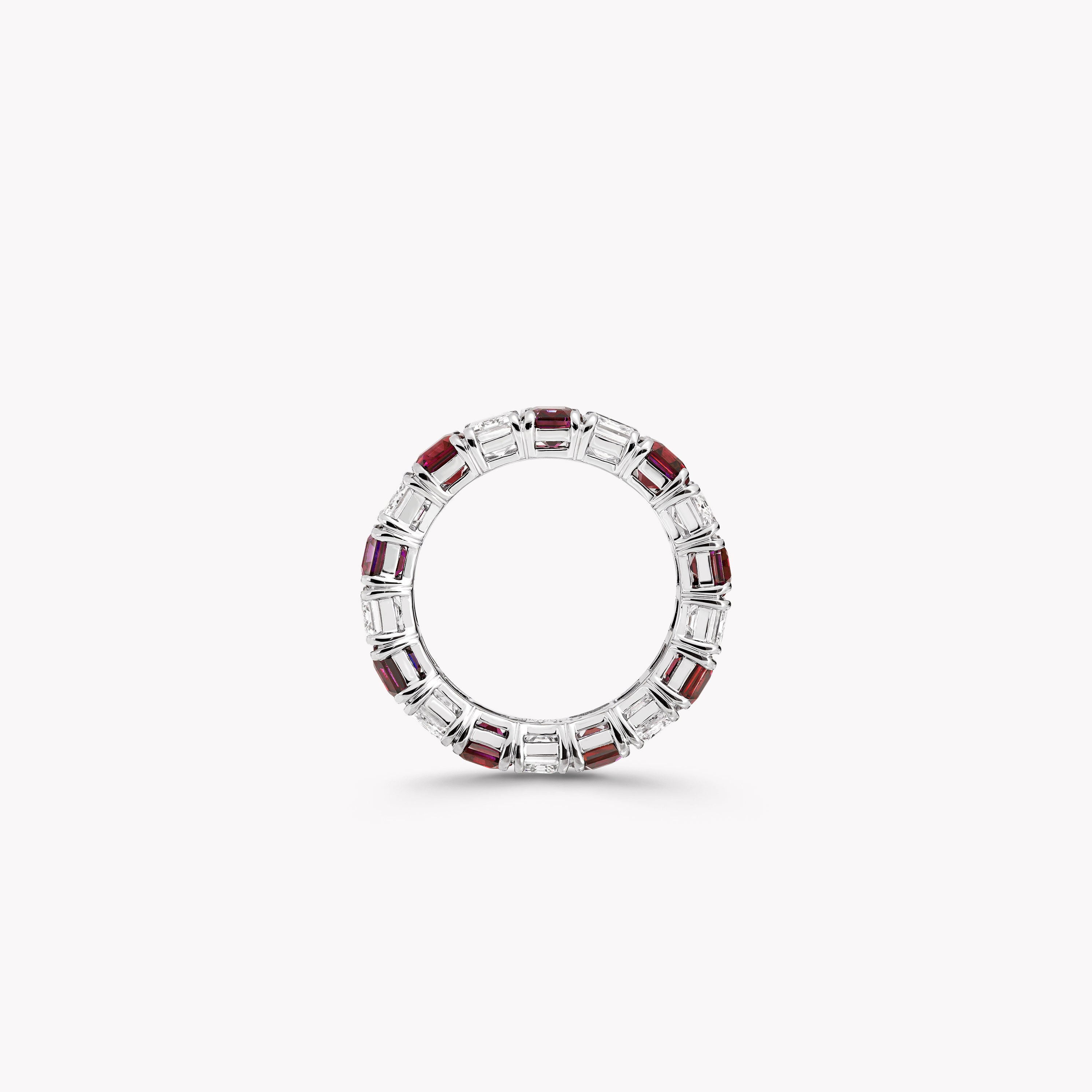 Carave Paris Alternating Gemstone & Baguette Eternity Band Ring