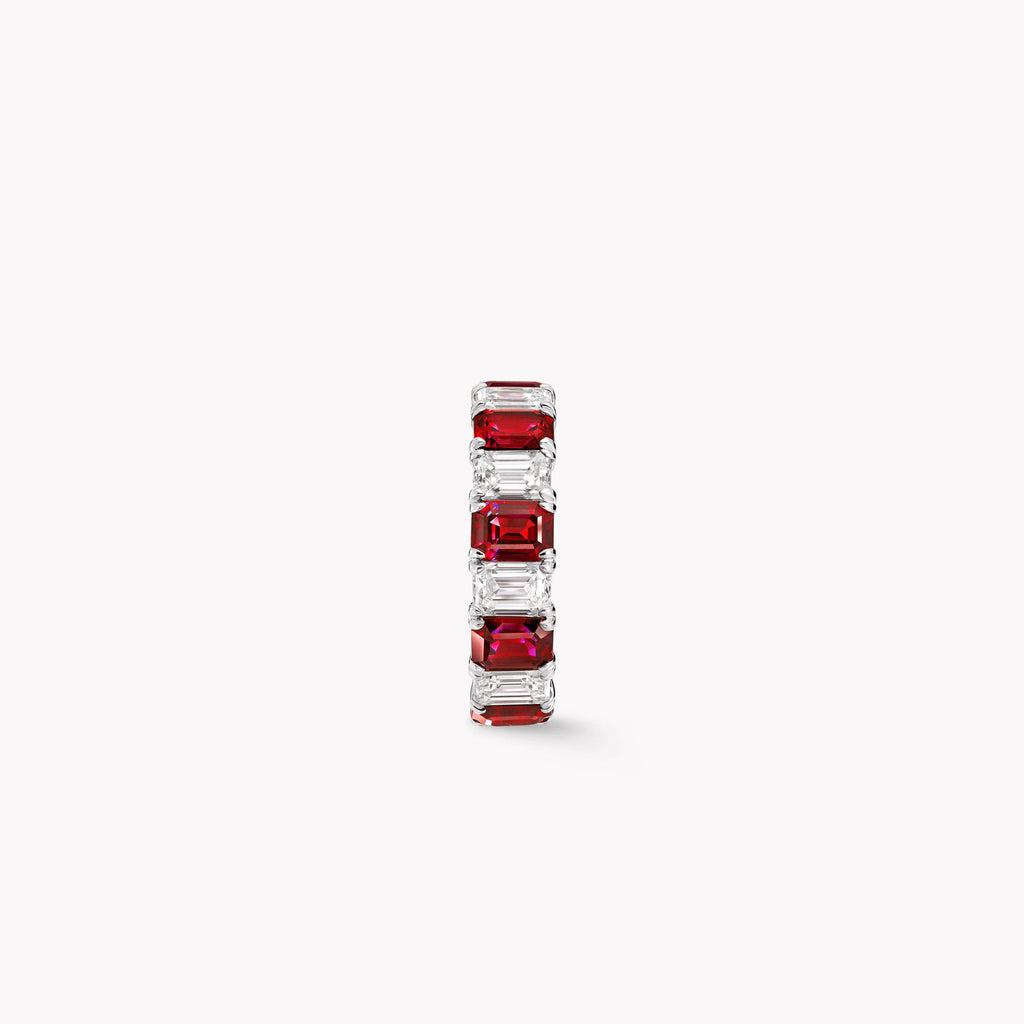 Carave Paris Alternating Gemstone & Baguette Eternity Band Ring