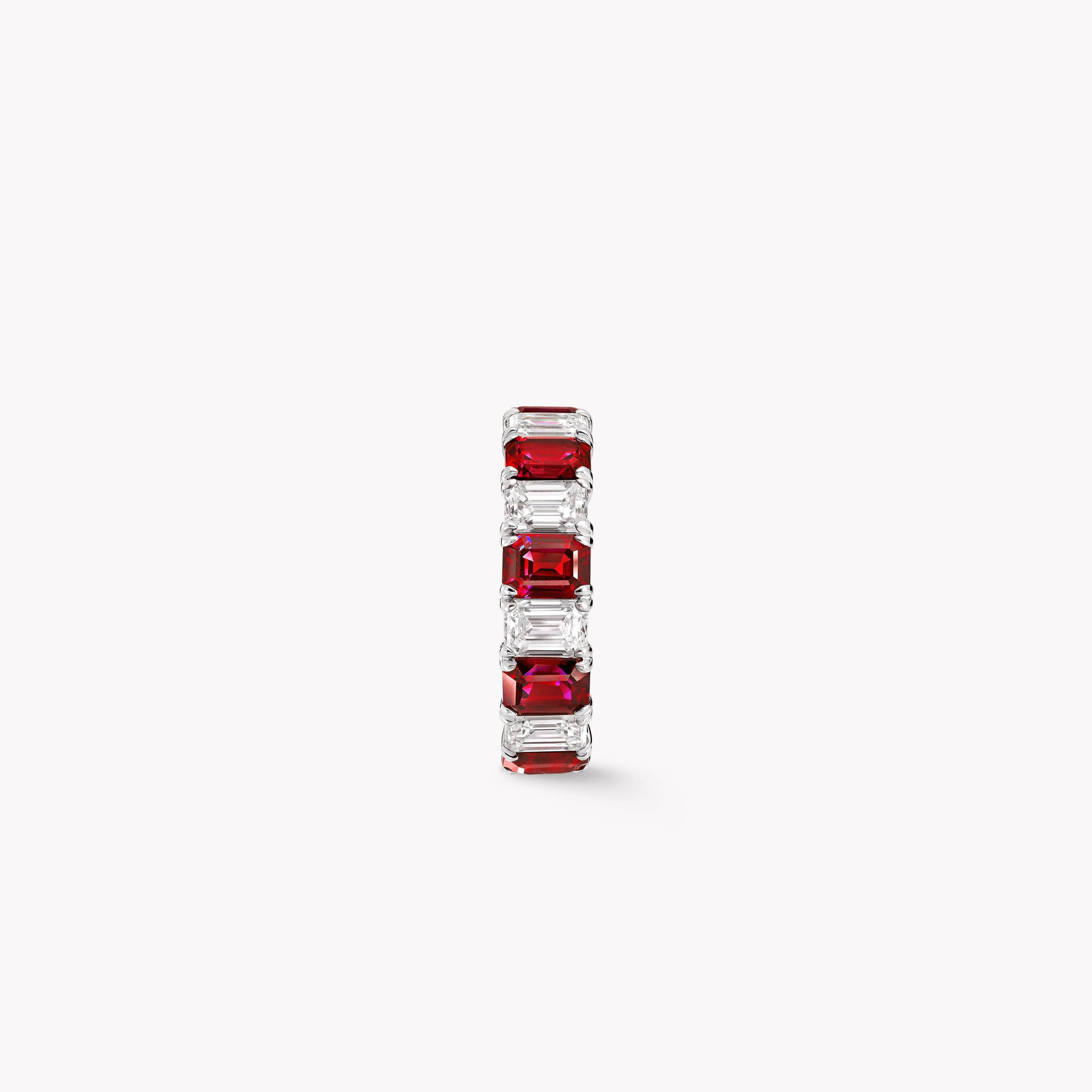 Carave Paris Alternating Gemstone & Baguette Eternity Band Ring