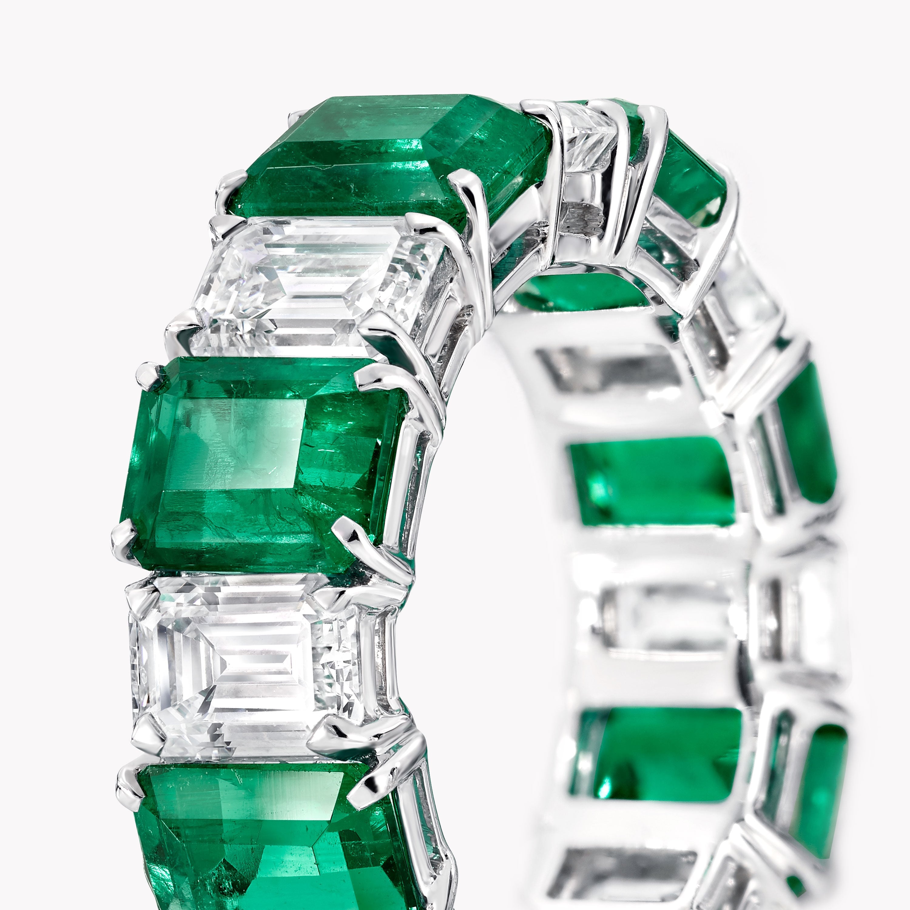 Carave Paris Alternating Gemstone & Baguette Eternity Band Ring