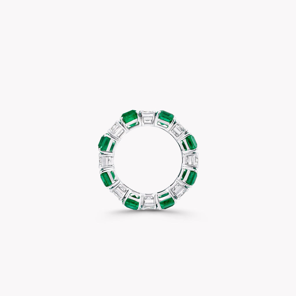 Carave Paris Alternating Gemstone & Baguette Eternity Band Ring
