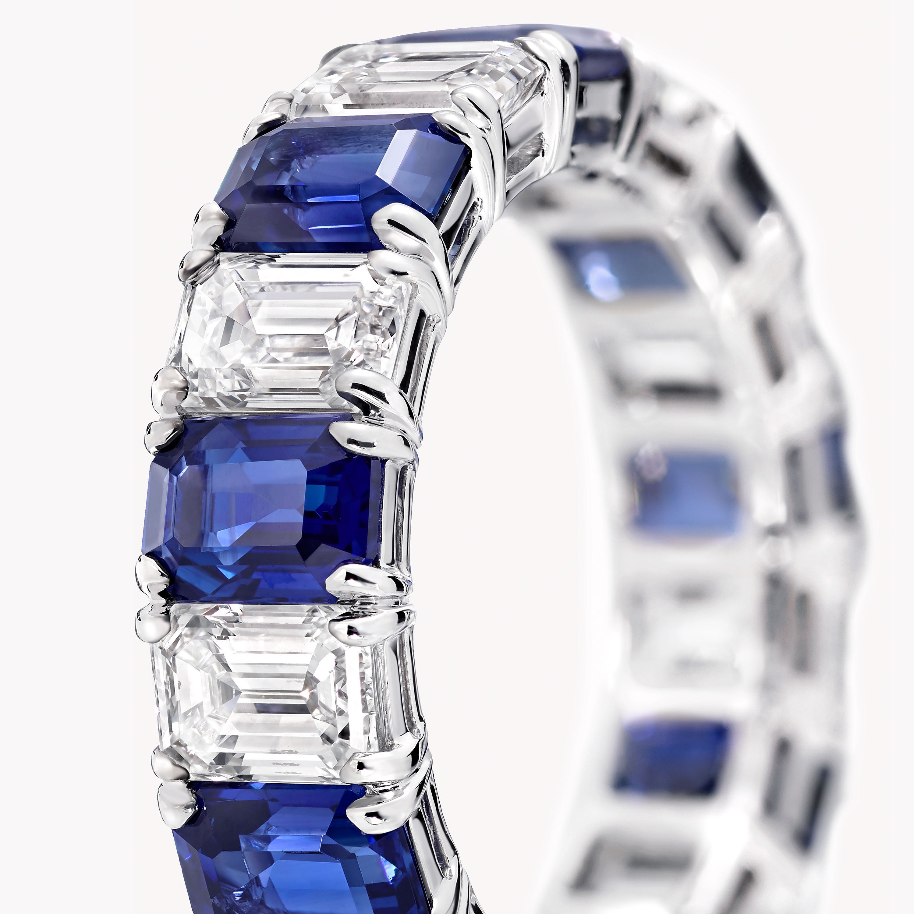 Carave Paris Alternating Gemstone & Baguette Eternity Band Ring