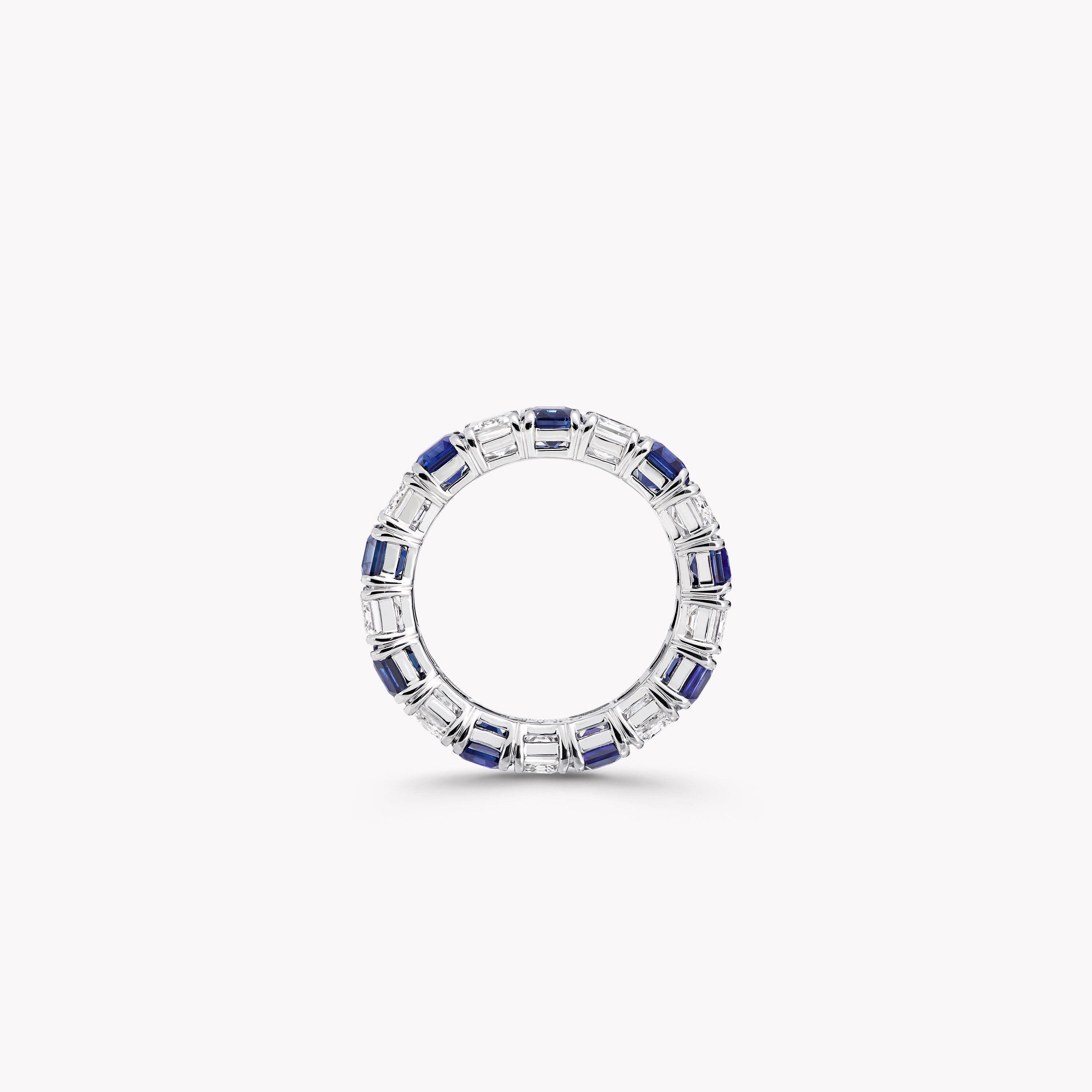 Carave Paris Alternating Gemstone & Baguette Eternity Band Ring