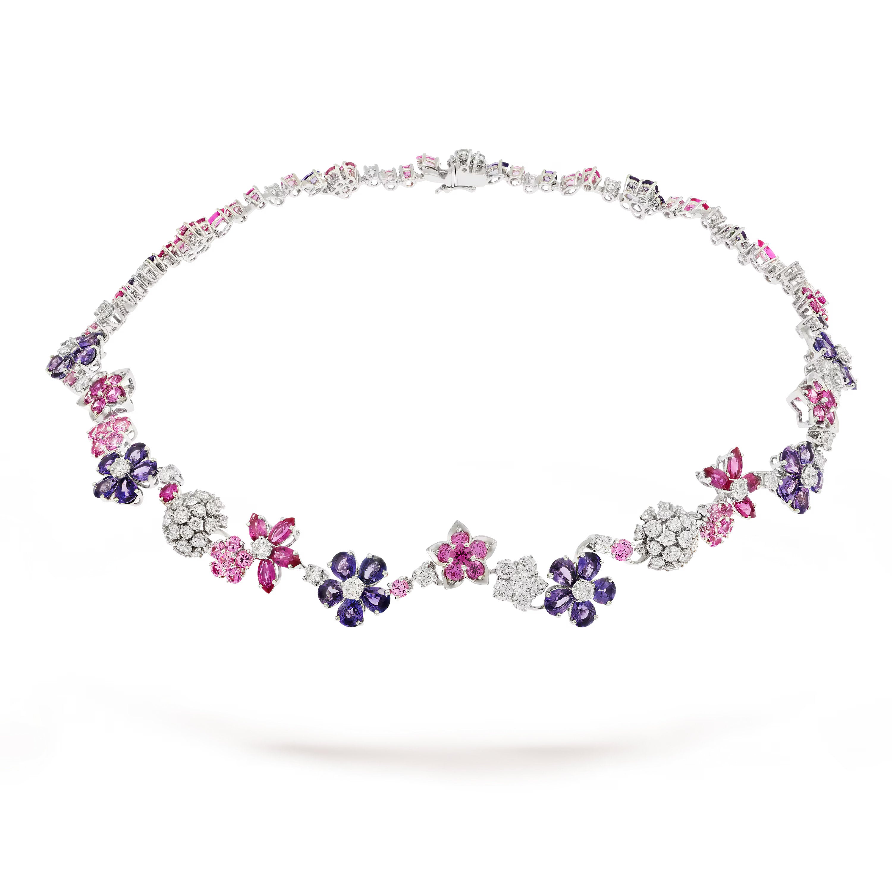 Carave Paris Amethyst Blossom Gemstone Necklace