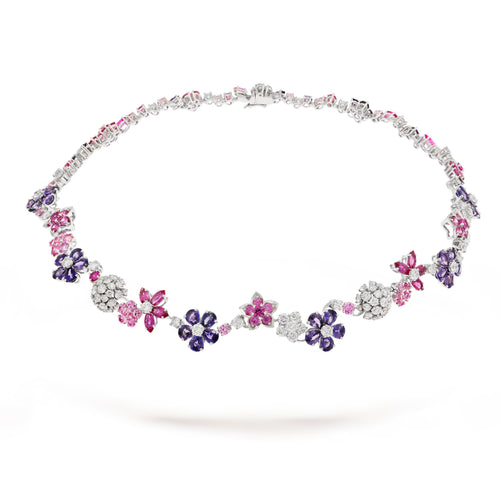 Carave Paris Amethyst Blossom Gemstone Necklace