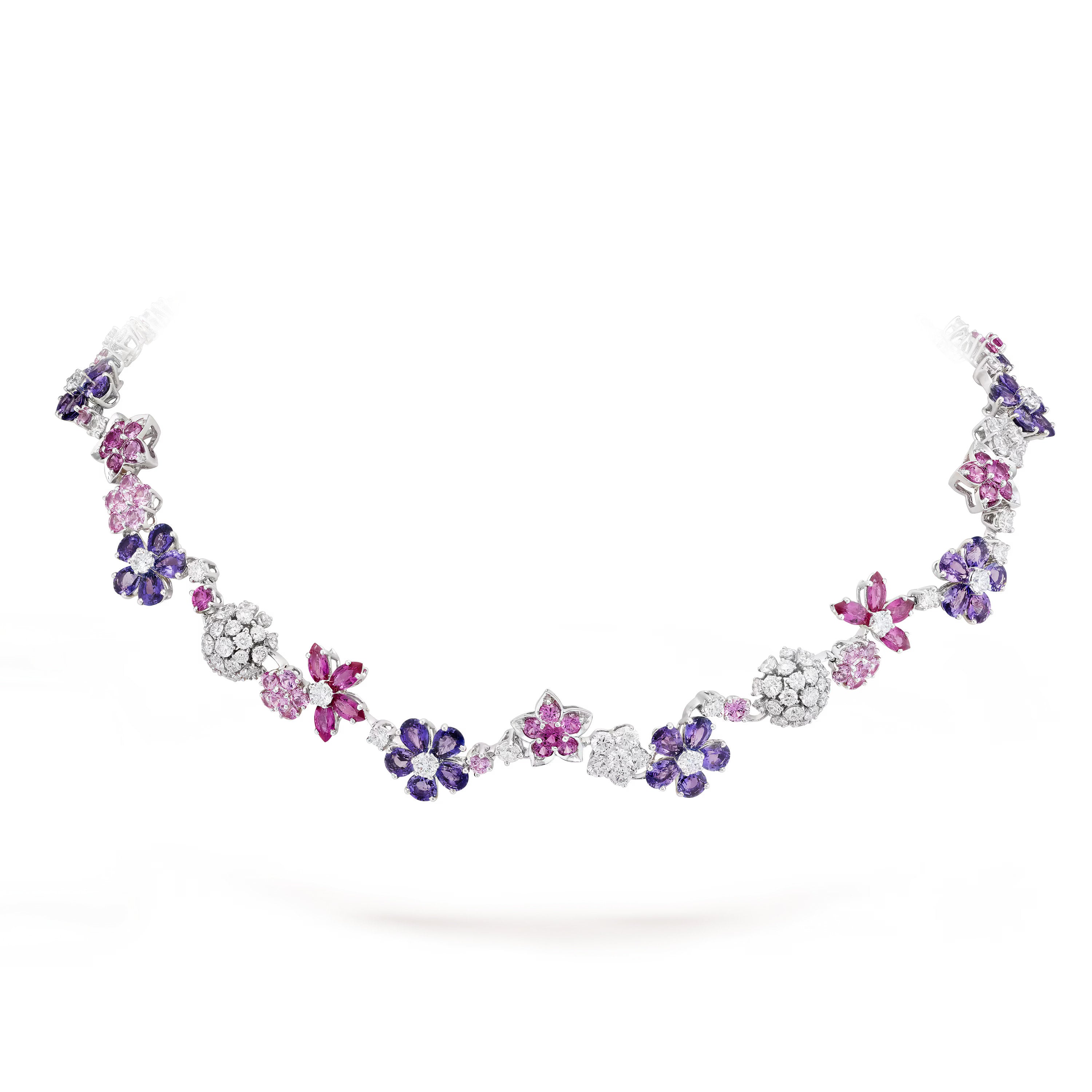 Carave Paris Amethyst Blossom Gemstone Necklace
