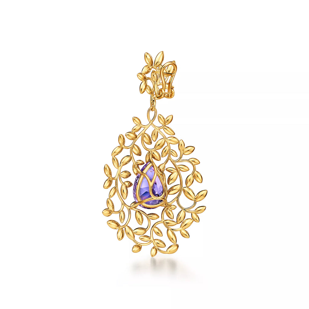 Carave Paris Amethyst Vine Drop Ear Cuff