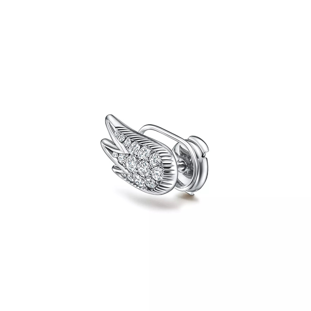 Carave Paris Angel Wing Diamond Stud Earrings
