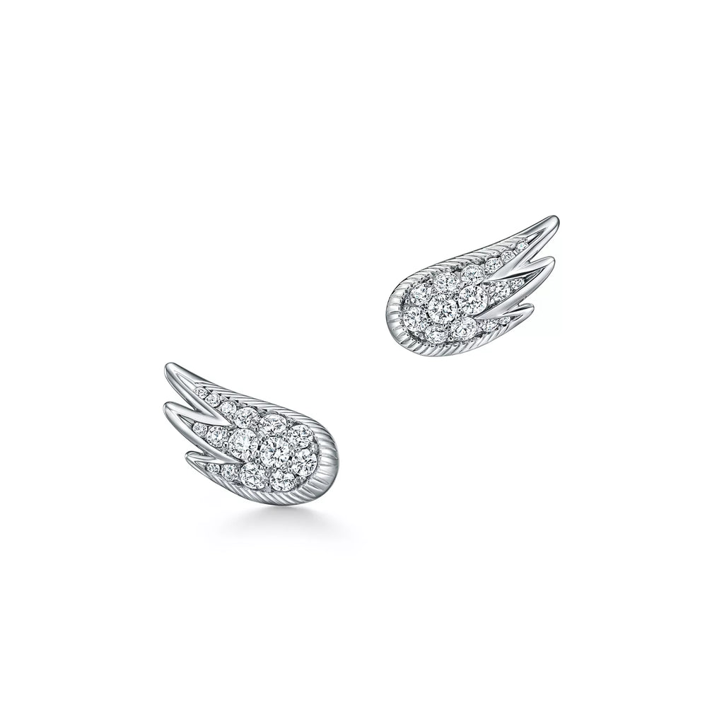 Carave Paris Angel Wing Diamond Stud Earrings