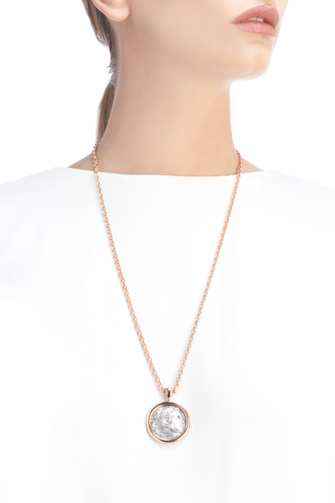 Carave Paris Antique Coin Medallion Necklace