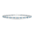 Carave Paris Aquamarine & Diamond Tennis Bracelet  Short Description