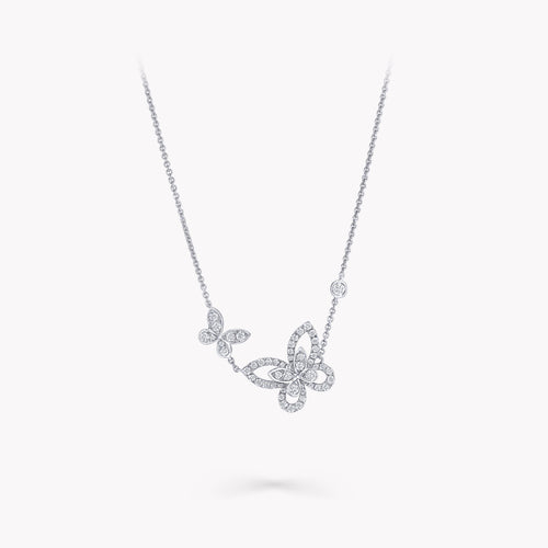 Carave Paris Asymmetrical Butterfly Diamond Necklace