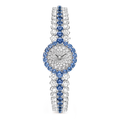 Carave Paris Azure Impériale Diamond & Sapphire Bracelet Watch
