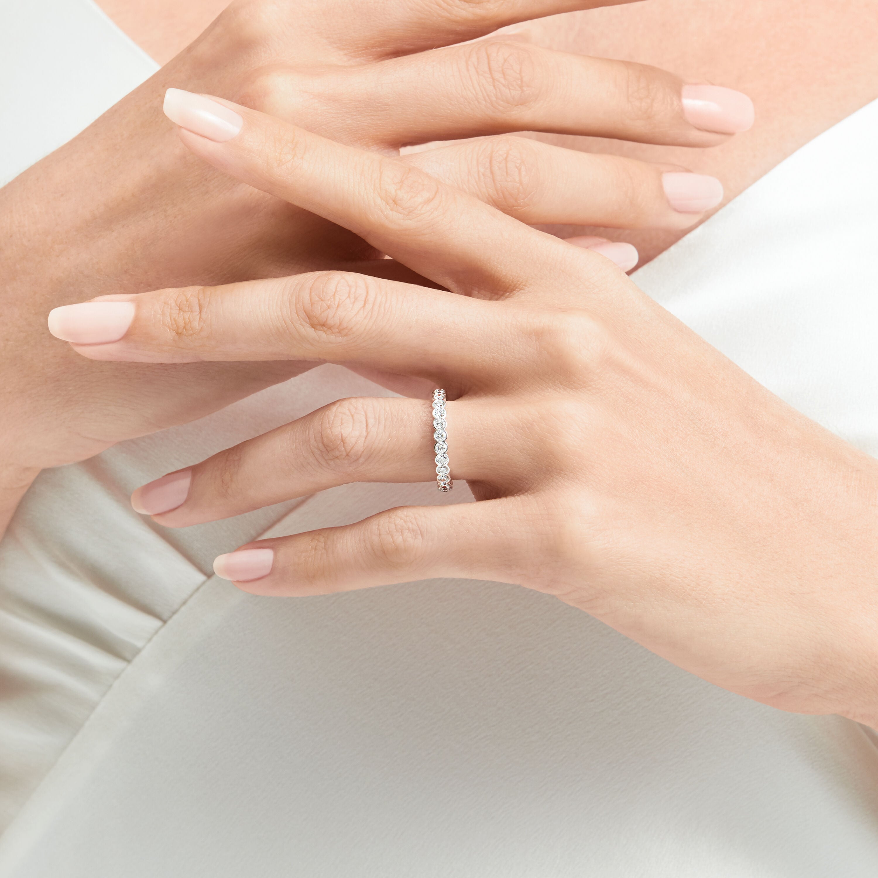 Carave Paris Bezel Set Diamond Eternity Band Ring