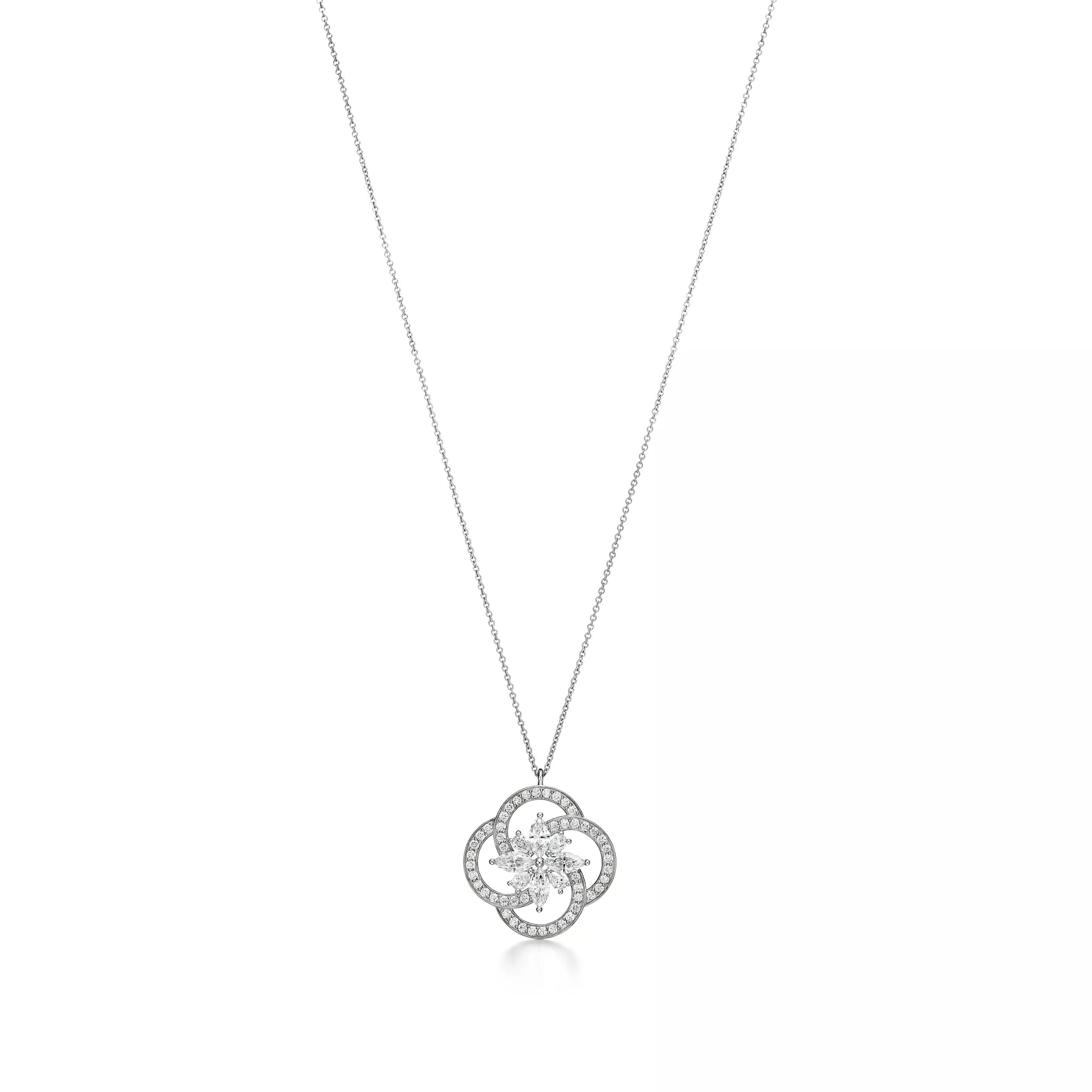 Carave Paris Blooming Quatrefoil Pendant Necklace