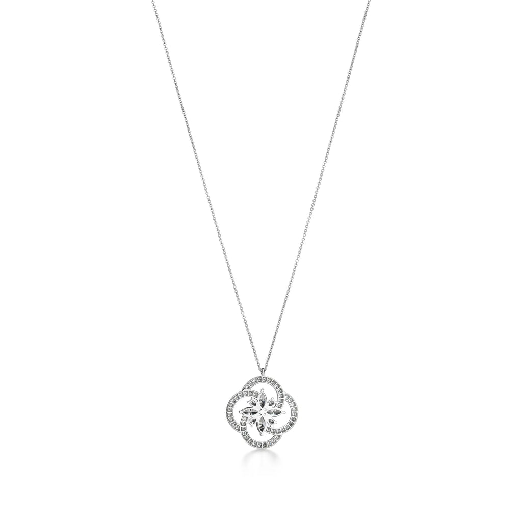 Carave Paris Blooming Quatrefoil Pendant Necklace
