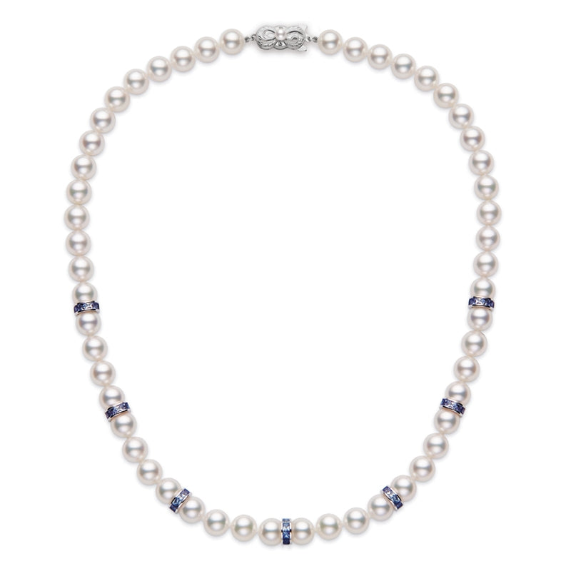 Carave Paris Blue Accent Pearl Necklace
