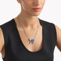 Carave Paris Blue Butterfly Diamond Pendant Necklace