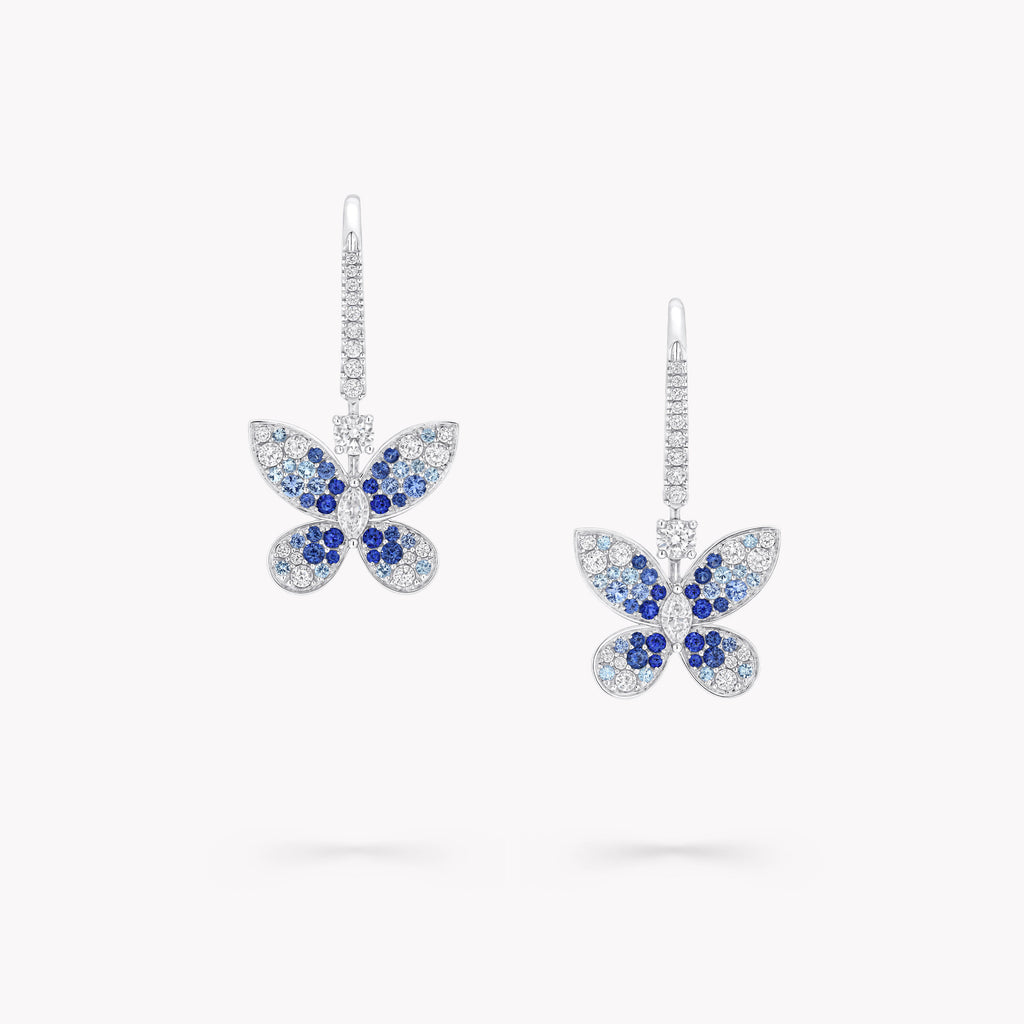 Carave Paris Blue Butterfly Drop Earrings
