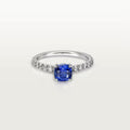 Carave Paris Blue Cushion Solitaire Ring