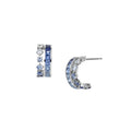 Carave Paris Blue Gem Huggie Earrings