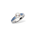 Carave Paris Blue Gemstone Pearl Ring