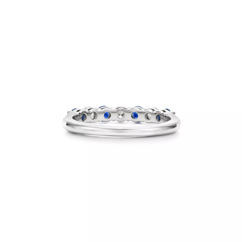 Carave Paris Blue Sapphire & Diamond Eternity Band Ring