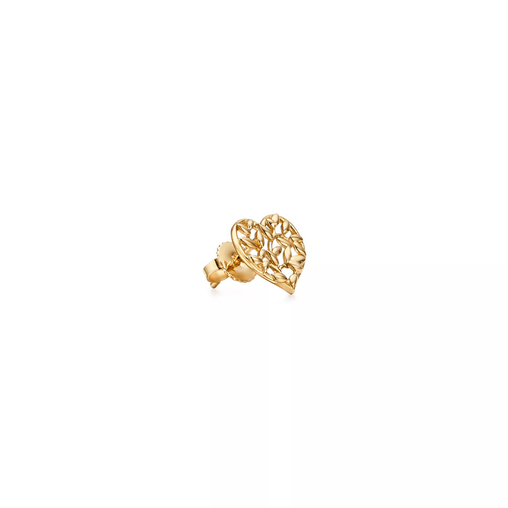 Carave Paris Botanical Heart Stud Earring
