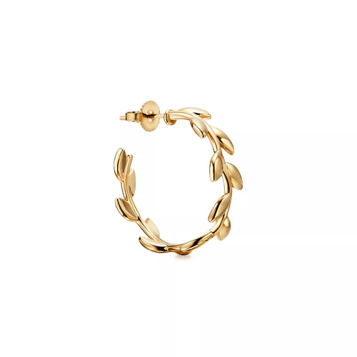 Carave Paris Botanical Leaf Hoop Earring