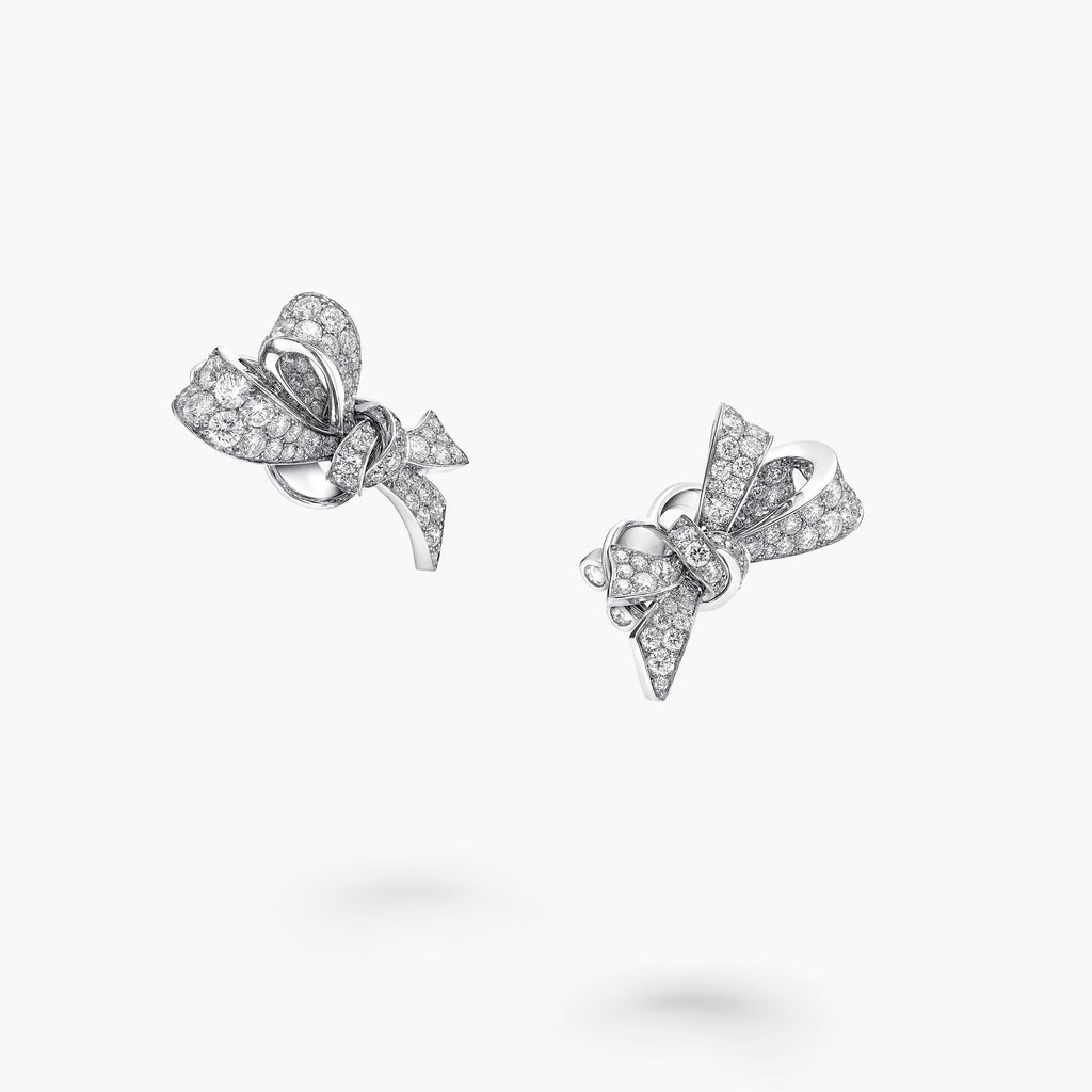 Carave Paris Bow Diamond Stud Earrings