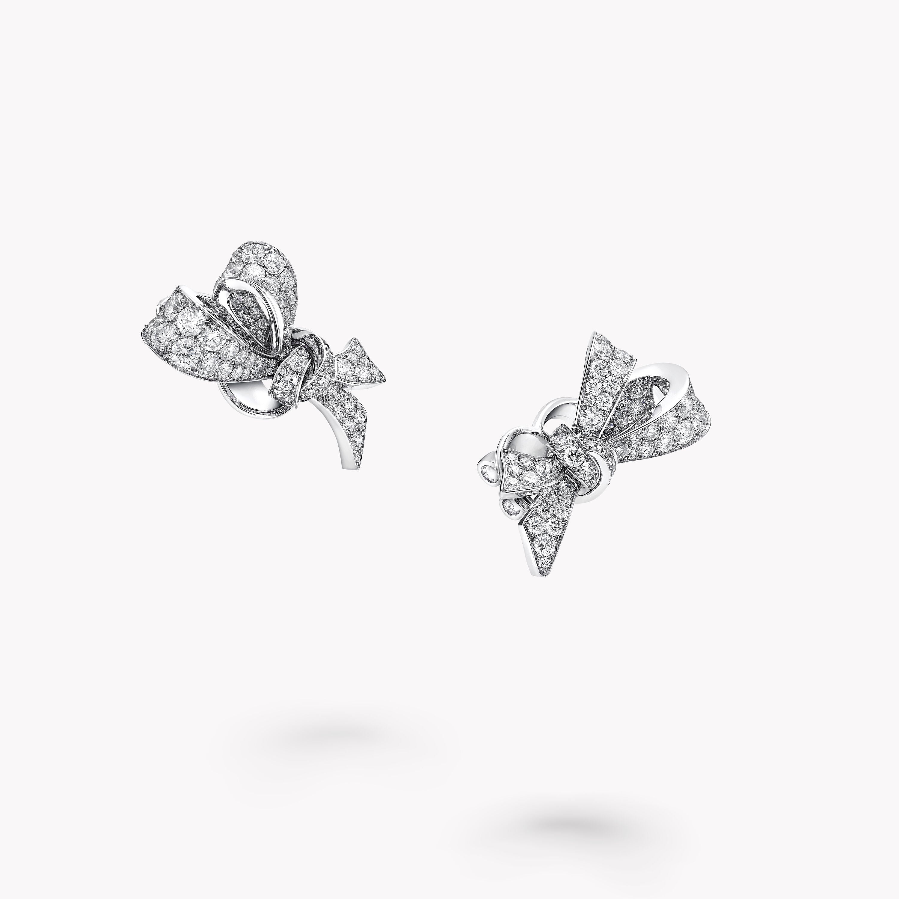 Carave Paris Bow Diamond Stud Earrings