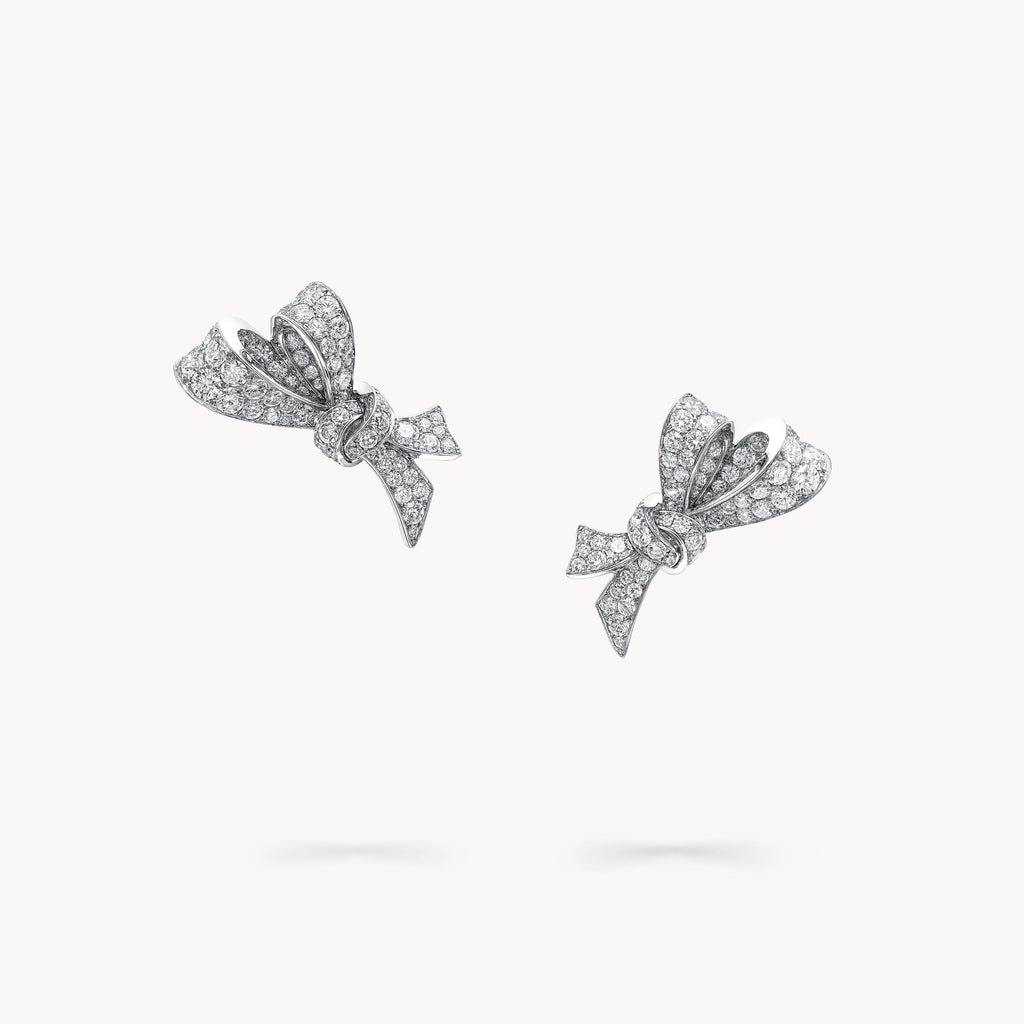 Carave Paris Bow Diamond Stud Earrings