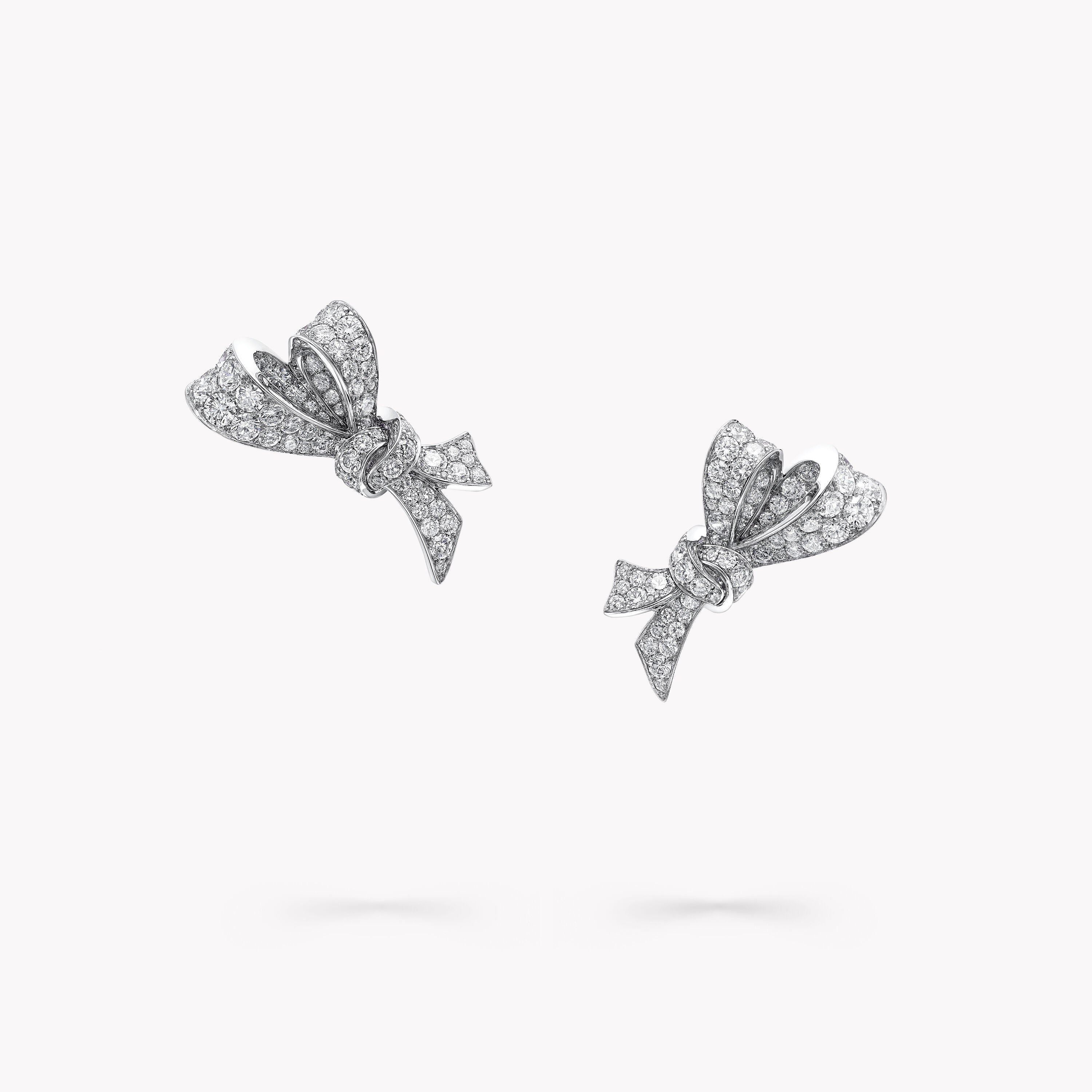 Carave Paris Bow Diamond Stud Earrings