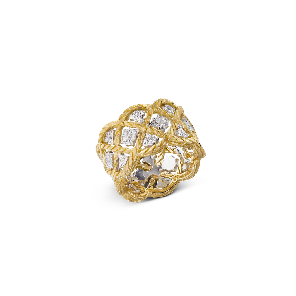 Carave Paris Braided Lattice Diamond Band Ring
