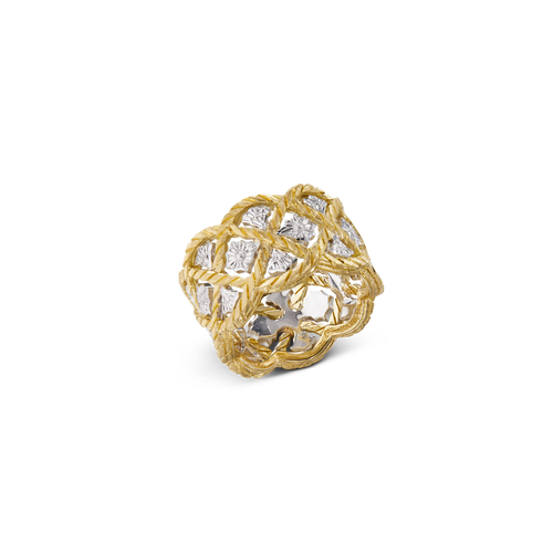 Carave Paris Braided Lattice Diamond Band Ring