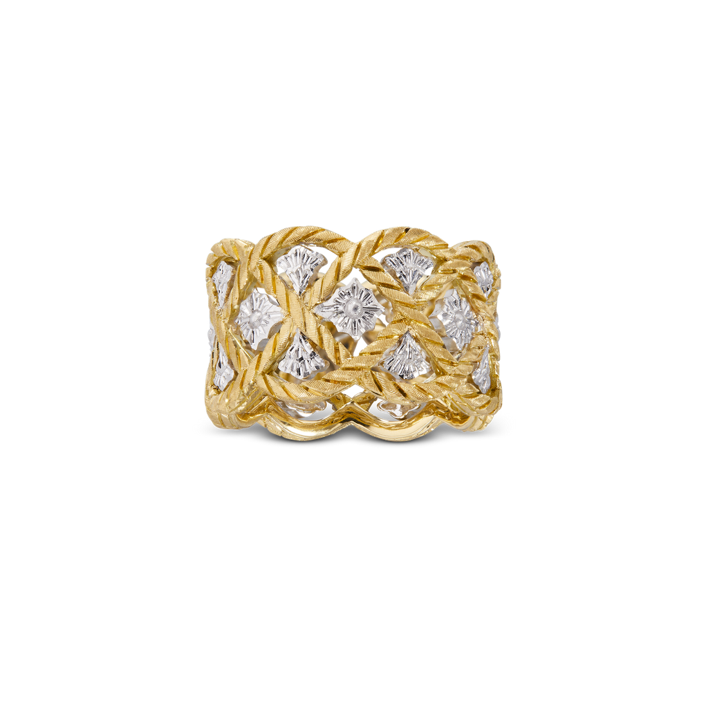 Carave Paris Braided Lattice Diamond Band Ring