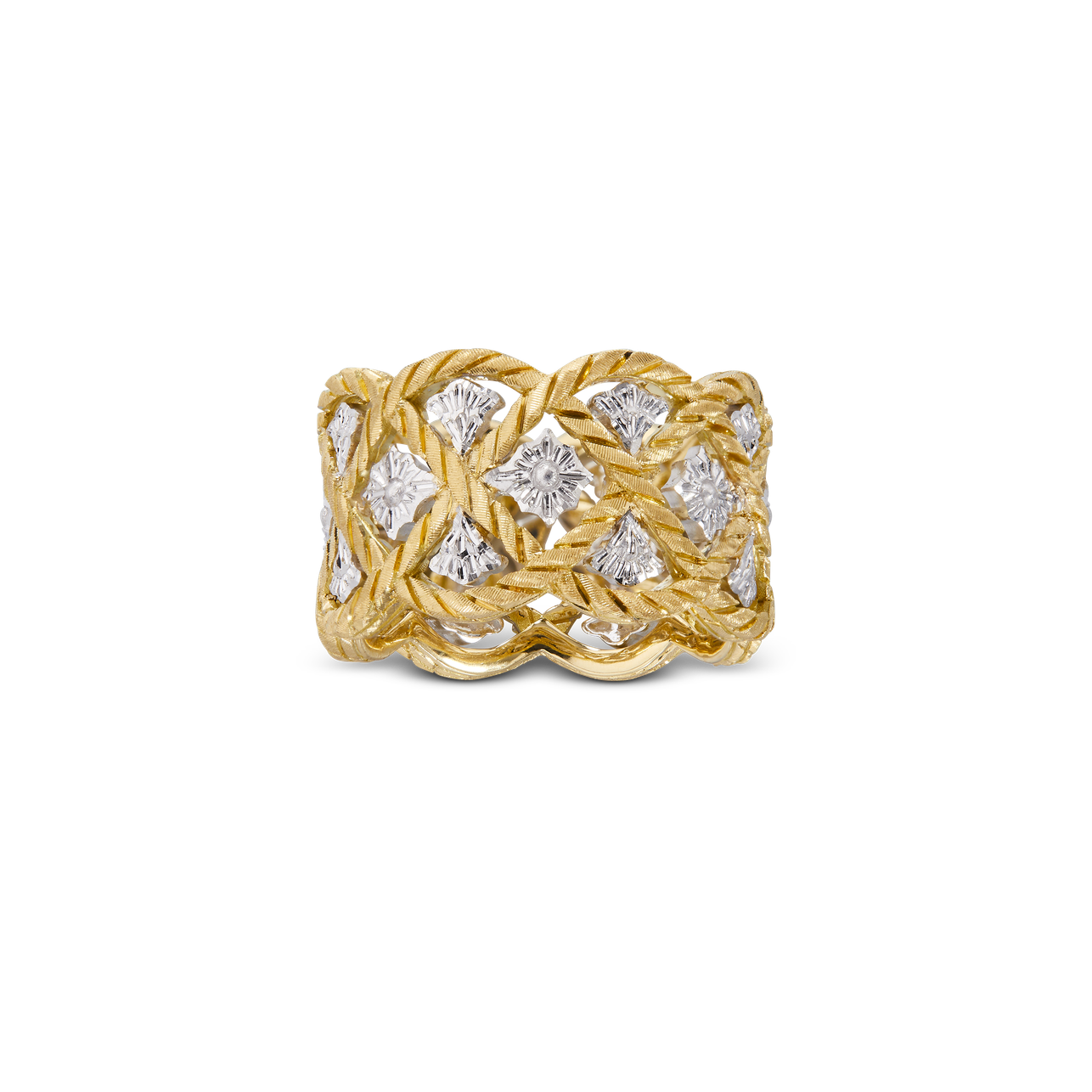 Carave Paris Braided Lattice Diamond Band Ring
