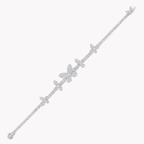 Carave Paris Butterfly Diamond Bangle White Gold