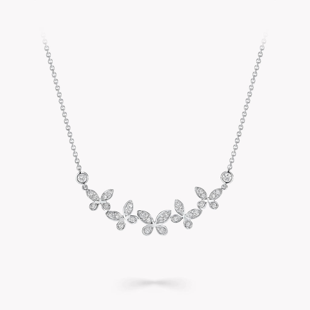 Carave Paris Butterfly Diamond Cluster Necklace