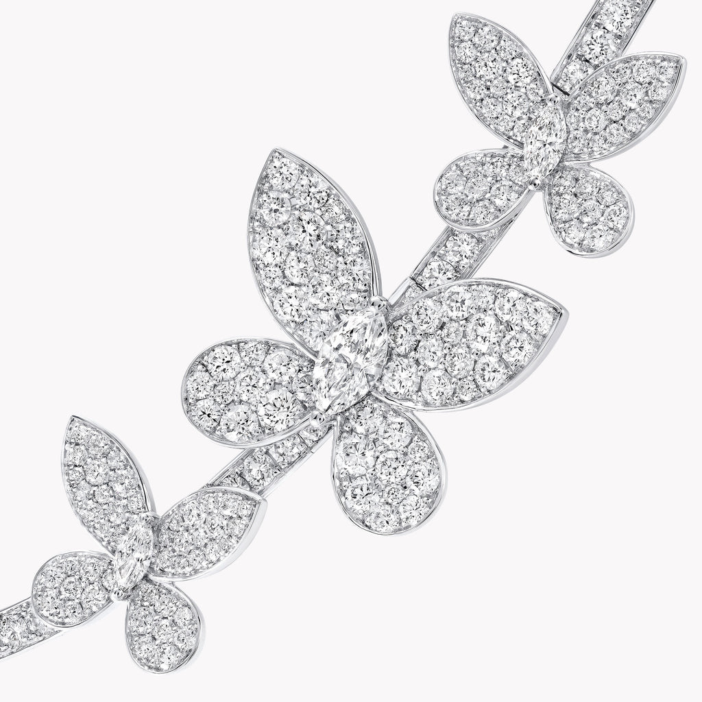 Carave Paris Butterfly Diamond Collar Necklace