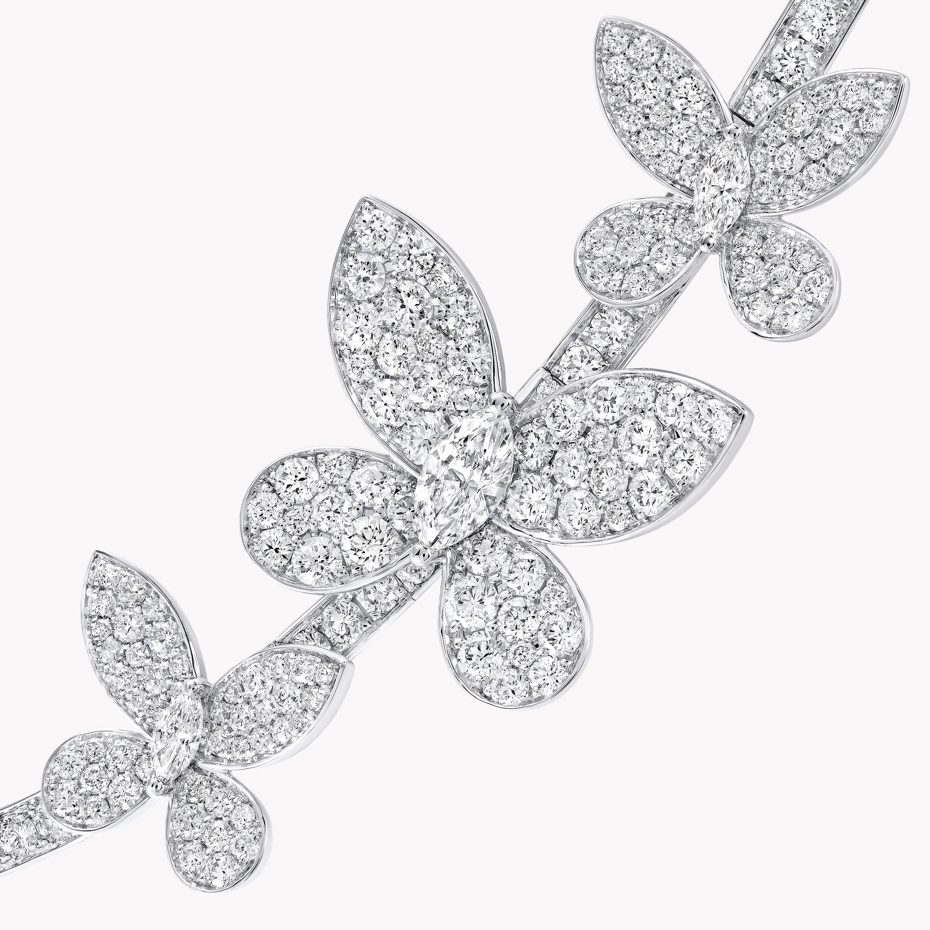Carave Paris Butterfly Diamond Collar Necklace