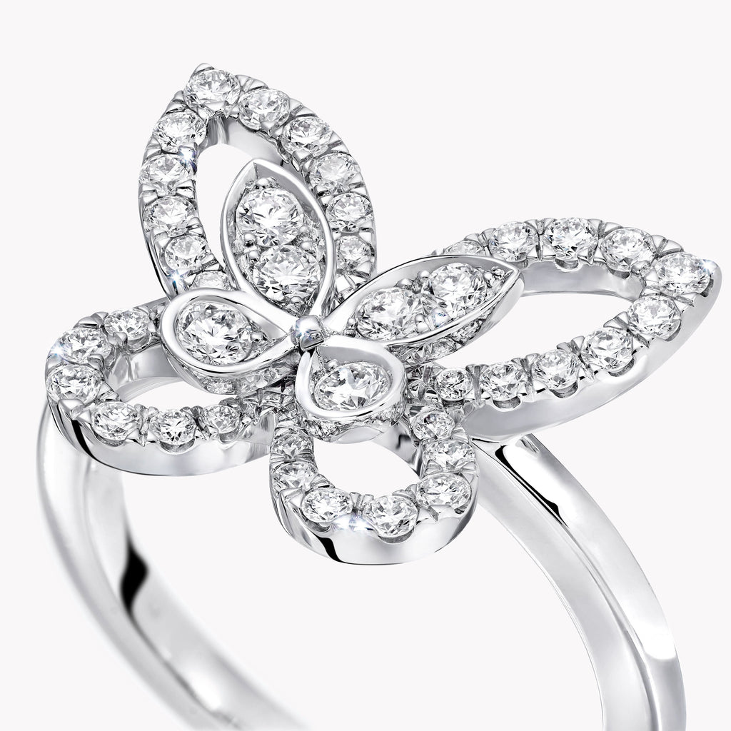 Carave Paris Butterfly Diamond Openwork Ring