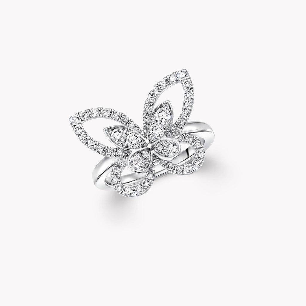 Carave Paris Butterfly Diamond Openwork Statement Ring