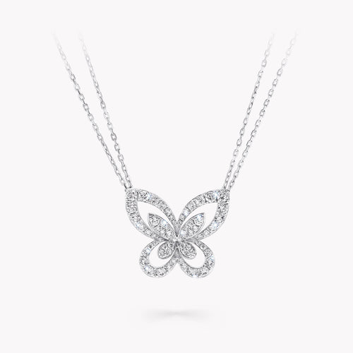 Carave Paris Butterfly Diamond Pendant Necklace